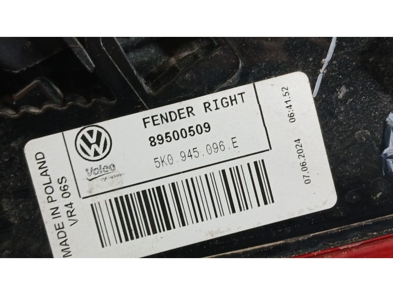 Recambio de piloto trasero derecho exterior para volkswagen golf vi (5k1) 1.2 tsi referencia OEM IAM 5K0945096E  
