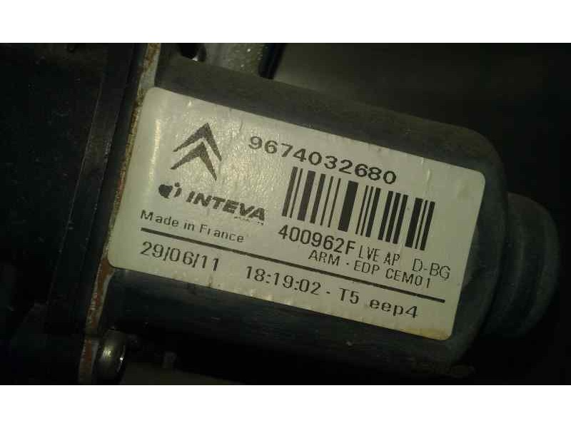 Recambio de elevalunas delantero derecho para citroën c4 picasso exclusive referencia OEM IAM 9674032680  ELECTRICO