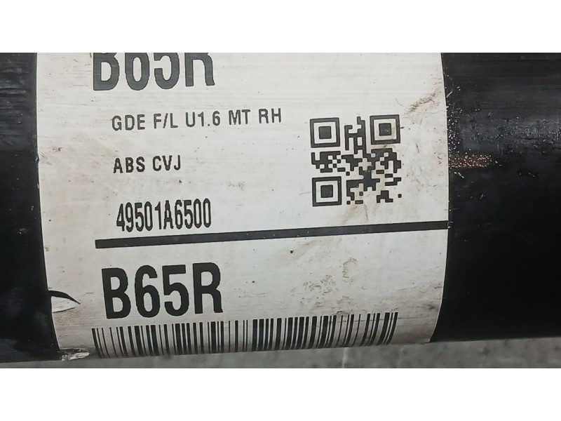 Recambio de transmision delantera derecha para kia cee´d sportswagon (jd) 1.6 crdi 136 referencia OEM IAM 49525A6000 49501A6500 