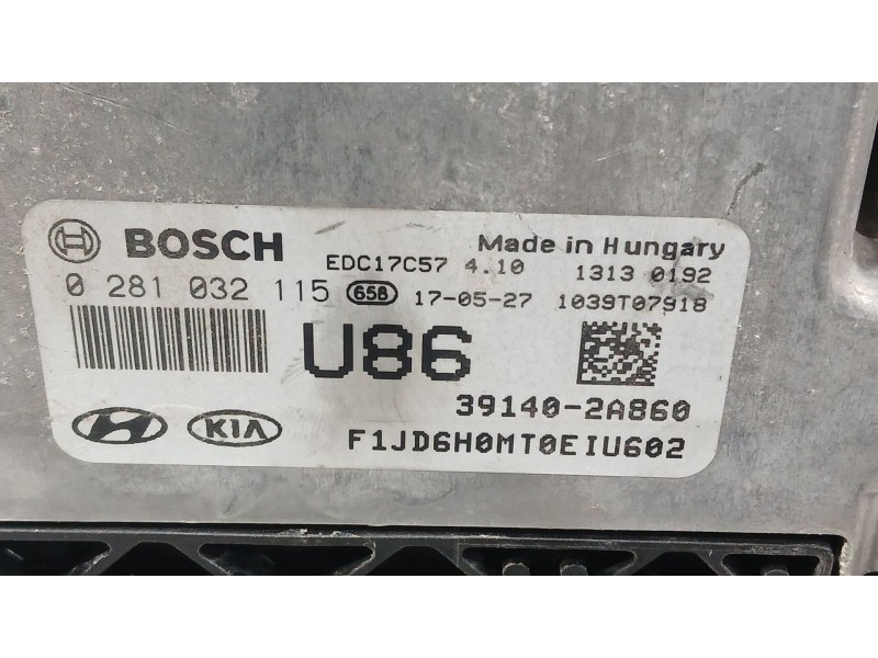Recambio de centralita motor uce para kia cee´d sportswagon (jd) 1.6 crdi 136 referencia OEM IAM 391112A950  