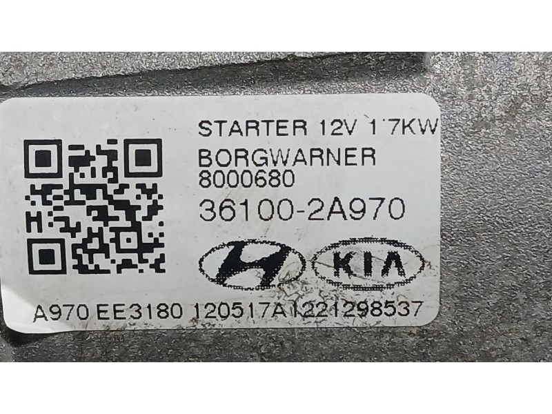 Recambio de motor arranque para kia cee´d sportswagon (jd) 1.6 crdi 136 referencia OEM IAM 361002A970  