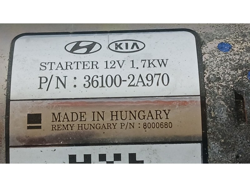Recambio de motor arranque para kia cee´d sportswagon (jd) 1.6 crdi 136 referencia OEM IAM 361002A970  