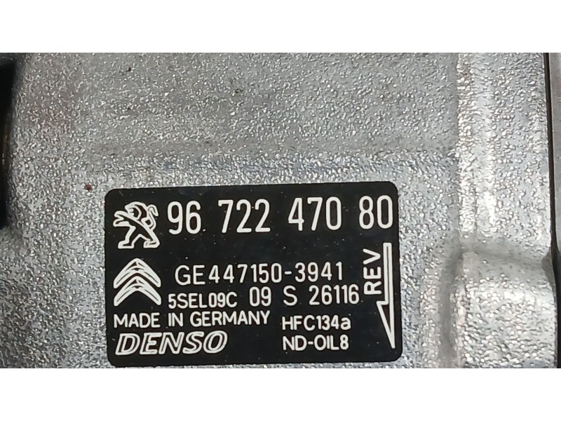 Recambio de compresor aire acondicionado para peugeot 208 i (ca_, cc_) 1.2 vti 82 referencia OEM IAM 9822184980  