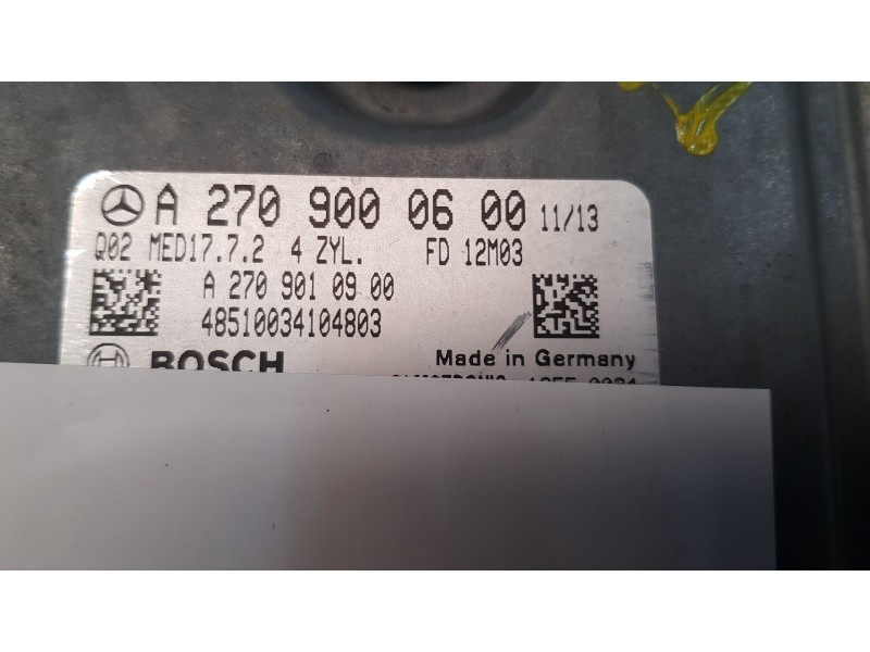 Recambio de centralita motor uce para mercedes-benz clase b sports tourer (w246, w242) b 180 (246.242) referencia OEM IAM A27090