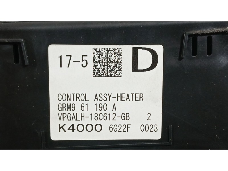 Recambio de mando climatizador para mazda 6 station wagon (gj, gl) 2.5 referencia OEM IAM GRM961190C  