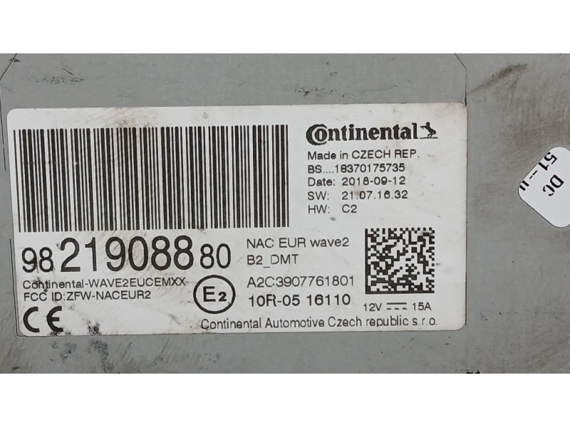 Recambio de sistema audio / radio para peugeot 2008 i (cu_) 1.2 thp 110 / puretech 110 referencia OEM IAM   