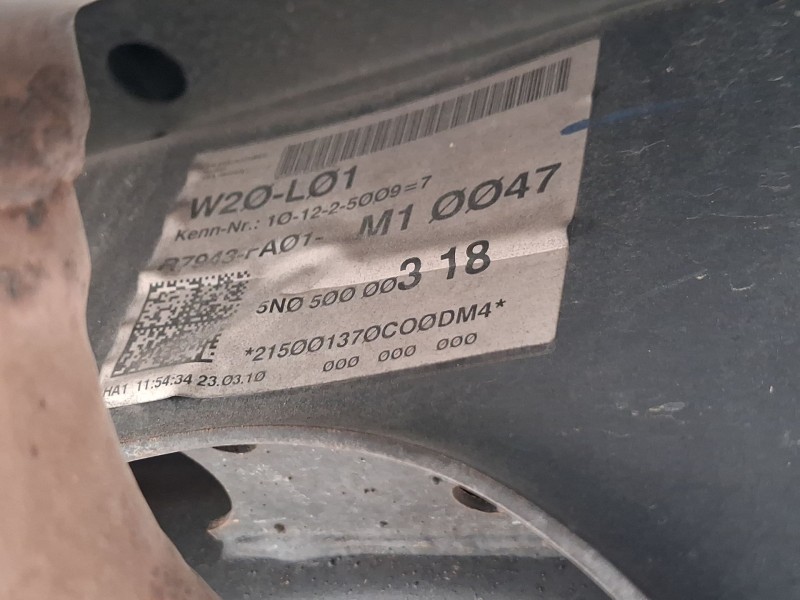 Recambio de puente trasero para volkswagen tiguan (5n_) 2.0 tdi referencia OEM IAM 5N0505235AH DISCO C/ABS 5 TORNILLOS 