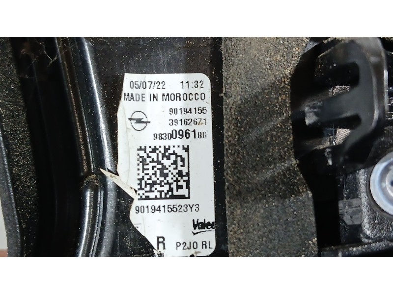 Recambio de piloto trasero derecho interior para opel corsa f (p2jo) 1.2 (68) referencia OEM IAM 9830096180  