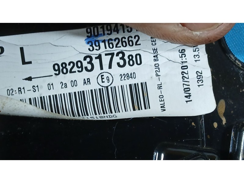 Recambio de piloto trasero izquierdo exterior para opel corsa f (p2jo) 1.2 (68) referencia OEM IAM 9829317380  