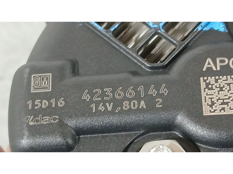 Recambio de alternador para opel karl (c16) 1.0 referencia OEM IAM 42539290  