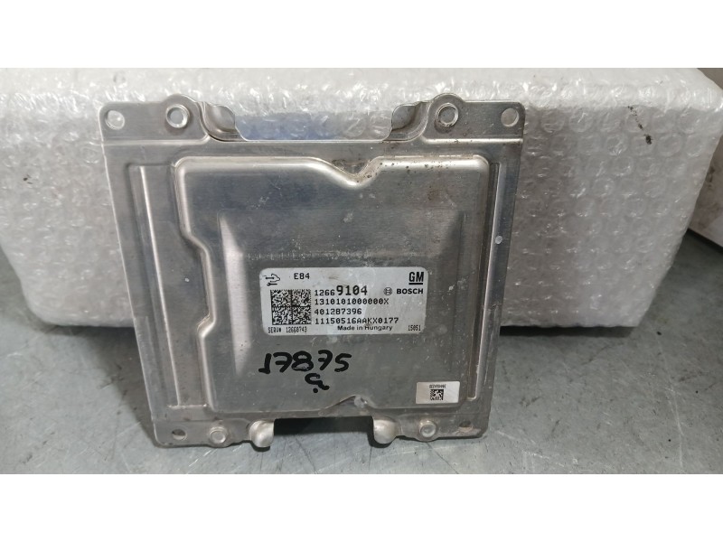 Recambio de centralita motor uce para opel karl (c16) 1.0 referencia OEM IAM 12672780  