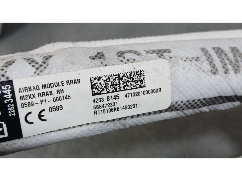 Recambio de airbag cortina delantero derecho para opel karl (c16) 1.0 referencia OEM IAM 42338145  