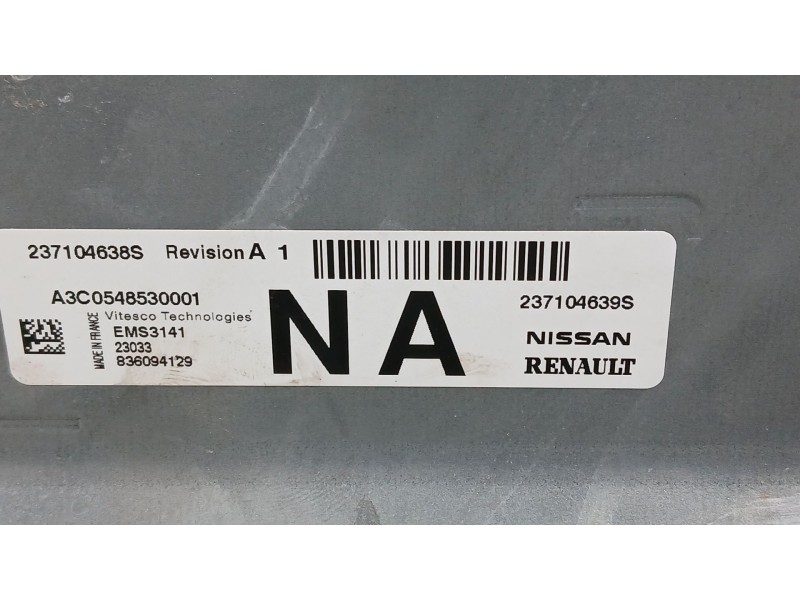 Recambio de centralita motor uce para renault clio v (b7_) tce 90 (b7mt) referencia OEM IAM   