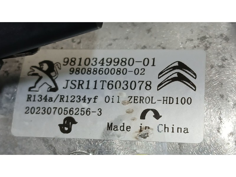 Recambio de compresor aire acondicionado para peugeot partner furgoneta/monovolumen (k9) 1.5 bluehdi 100 referencia OEM IAM 9810