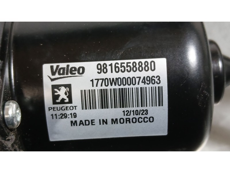 Recambio de motor limpia delantero para peugeot partner furgoneta/monovolumen (k9) 1.5 bluehdi 100 referencia OEM IAM 9816558880