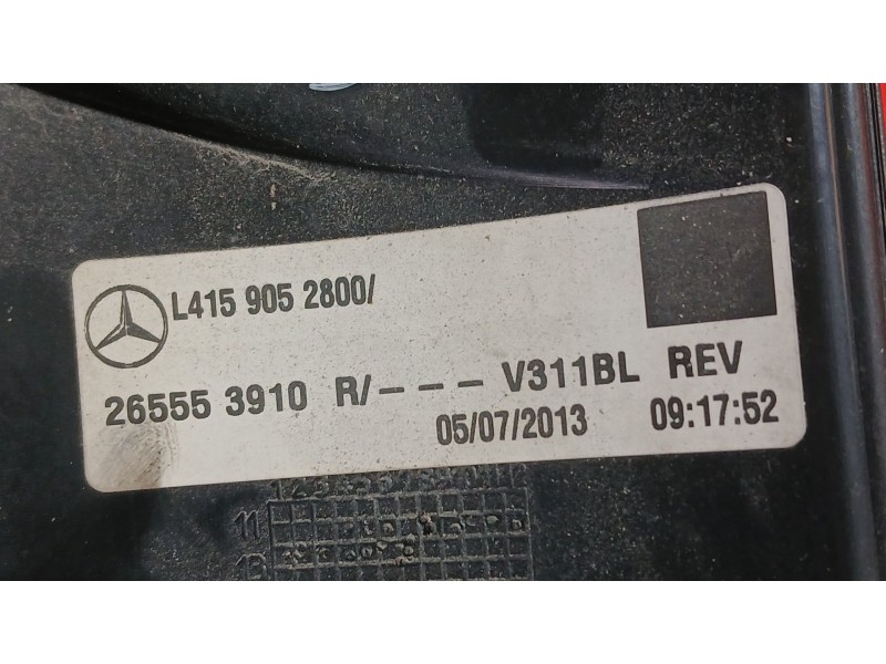 Recambio de piloto trasero izquierdo para mercedes-benz citan furgoneta/monovolumen (w415) 109 cdi (415.601, 415.603, 415.605) r