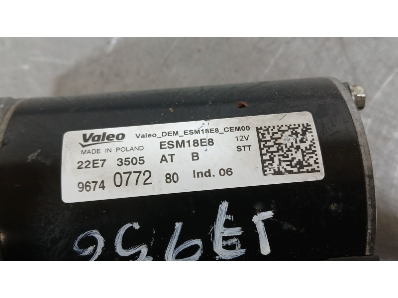 Recambio de motor arranque para peugeot 2008 i (cu_) 1.2 thp 110 / puretech 110 referencia OEM IAM 9674077280  