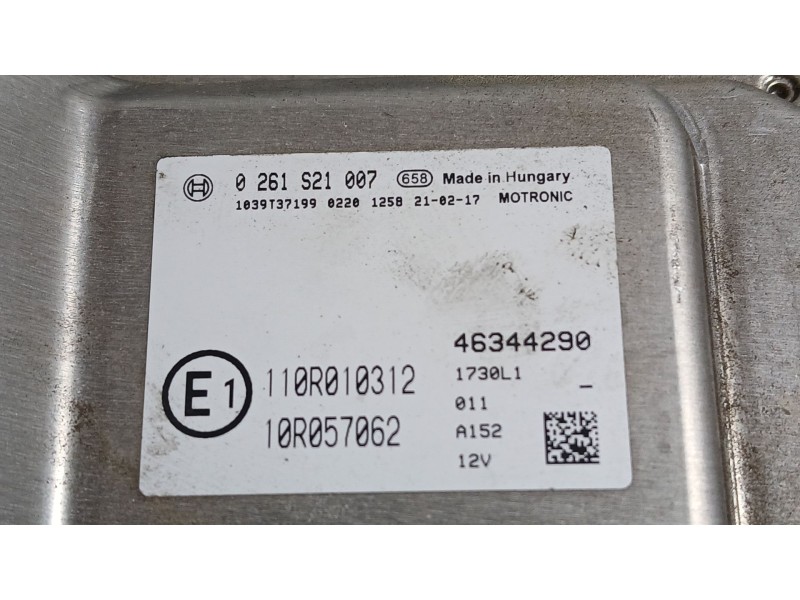 Recambio de centralita motor uce para fiat doblo cargo (263_) 1.4 natural power referencia OEM IAM 46344290  0261S21007