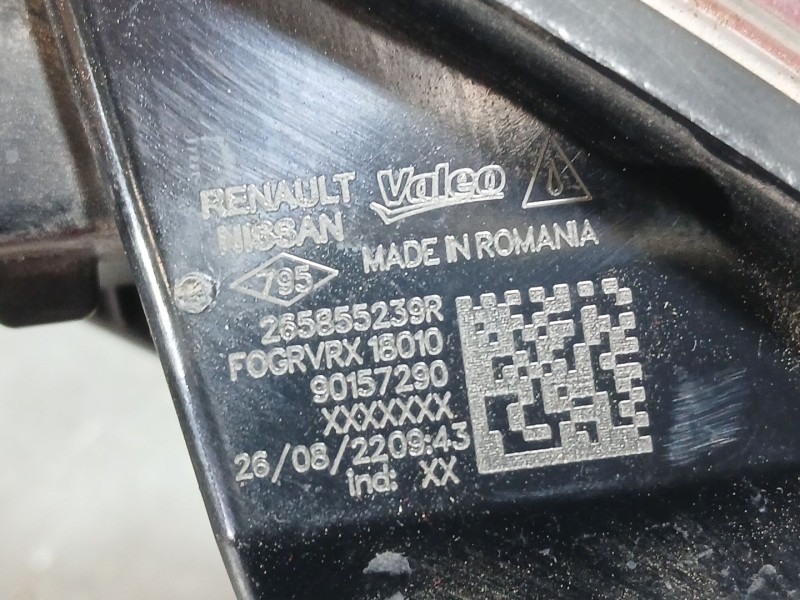 Recambio de piloto trasero izquierdo paragolpes para renault captur ii (hf_) tce 140 (hfn0) referencia OEM IAM 265855239R  
