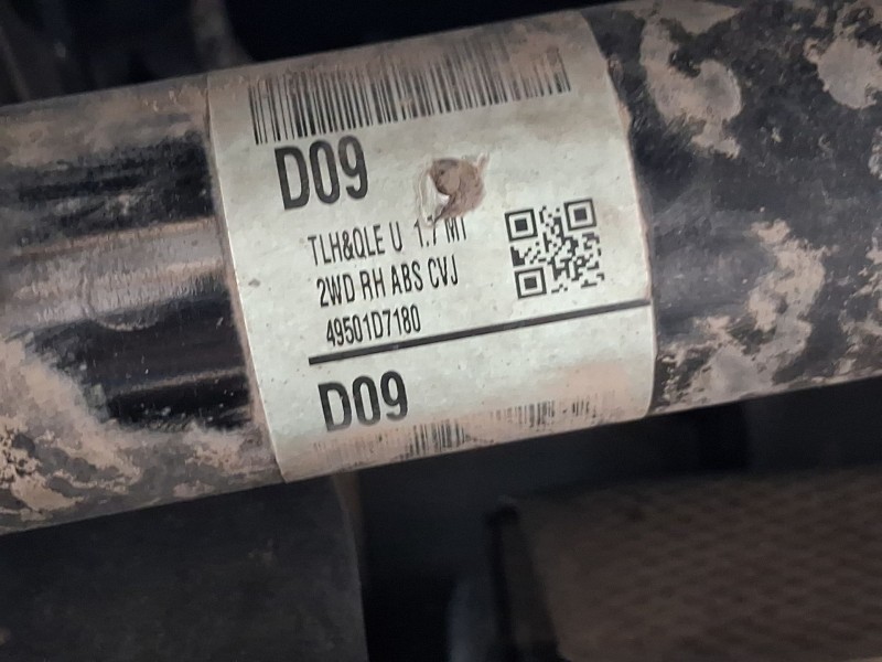 Recambio de transmision delantera derecha para hyundai tucson (tl, tle) 1.7 crdi referencia OEM IAM 49501D7180  