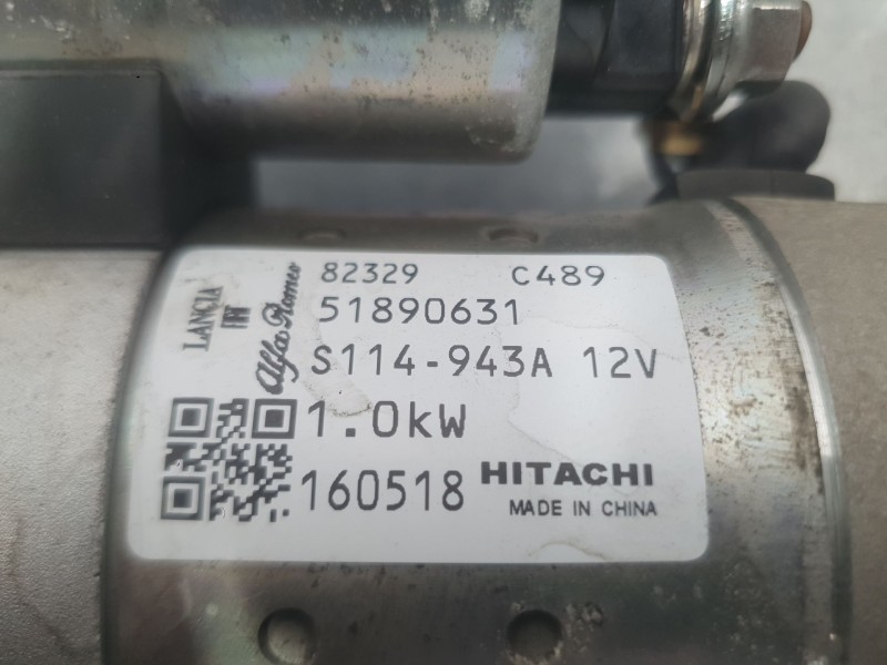 Recambio de motor arranque para fiat tipo hatchback (356_, 357_) 1.4 (356hxa1b) referencia OEM IAM 51890631  