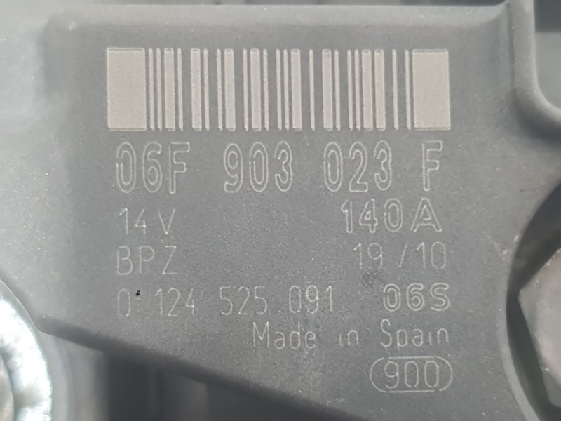 Recambio de alternador para volkswagen polo v (6r1, 6c1) 1.6 tdi referencia OEM IAM 06F903023F  