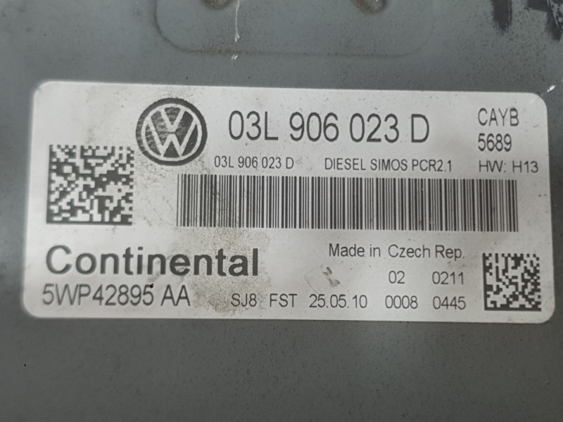 Recambio de centralita motor uce para volkswagen polo v (6r1, 6c1) 1.6 tdi referencia OEM IAM 03L990990S  