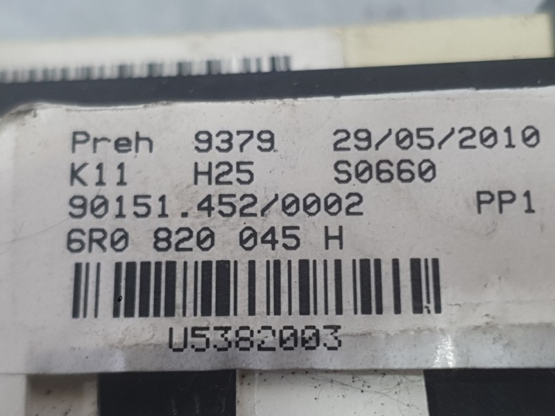 Recambio de mando calefaccion / aire acondicionado para volkswagen polo v (6r1, 6c1) 1.6 tdi referencia OEM IAM   