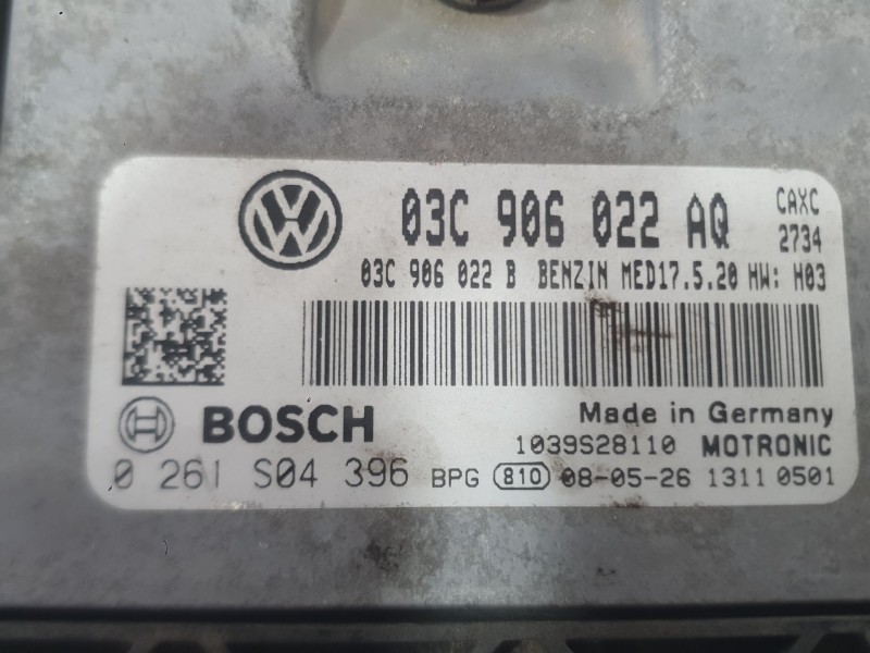 Recambio de centralita motor uce para seat altea xl (5p5, 5p8) 1.4 tsi referencia OEM IAM 03C906022AQ  