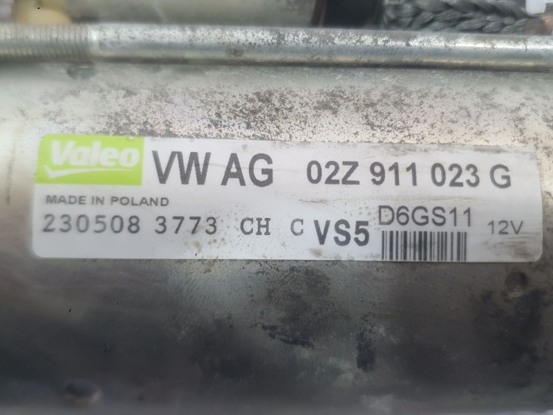 Recambio de motor arranque para seat altea xl (5p5, 5p8) 1.4 tsi referencia OEM IAM 02Z911023G  