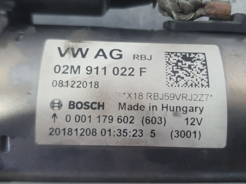 Recambio de motor arranque para seat ibiza v (kj1, kjg) 1.0 tsi referencia OEM IAM 02M911024J  