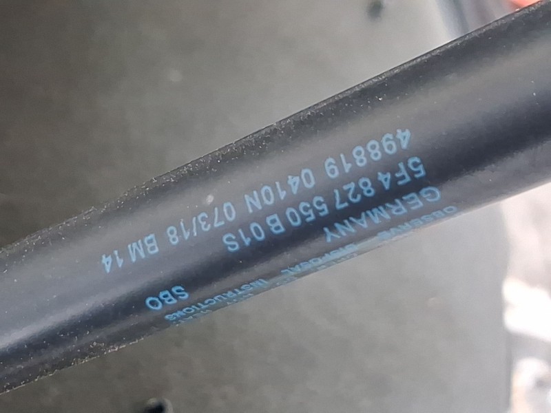 Recambio de amortiguadores maletero / porton para seat leon (5f1) 1.4 tsi referencia OEM IAM 5F4827550B  