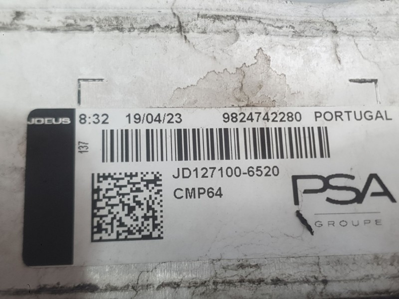 Recambio de intercooler para peugeot 208 ii (ub_, up_, uw_, uj_) 1.5 bluehdi 100 referencia OEM IAM 9824742280  