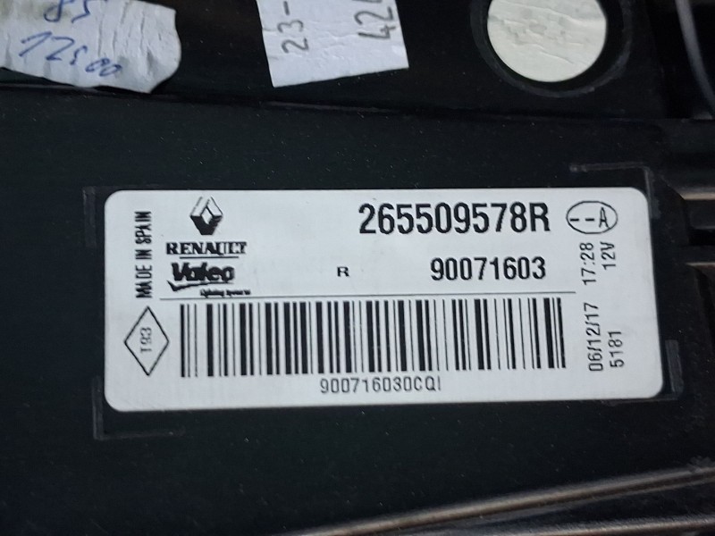 Recambio de piloto trasero derecho exterior para renault megane iv hatchback (b9a/m/n_) 1.2 tce 130 (b9mr) referencia OEM IAM 26