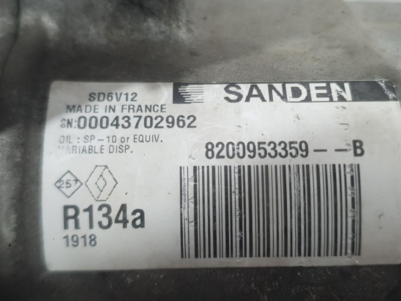 Recambio de compresor aire acondicionado para renault kangoo / grand kangoo ii (kw0/1_) 1.5 dci 75 (kw07, kw10, kw04) referencia