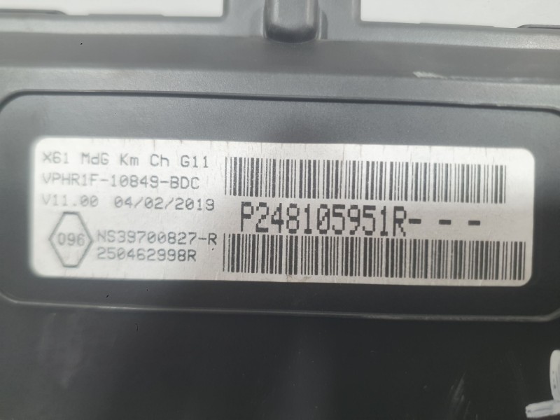 Recambio de cuadro instrumentos para renault kangoo / grand kangoo ii (kw0/1_) 1.5 dci 75 (kw07, kw10, kw04) referencia OEM IAM 