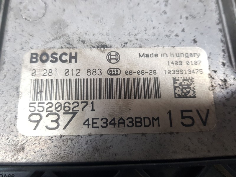 Recambio de centralita motor uce para alfa romeo gt (937_) 1.9 jtd (937cxn1b) referencia OEM IAM 55206271 BOSCH 0281012883
