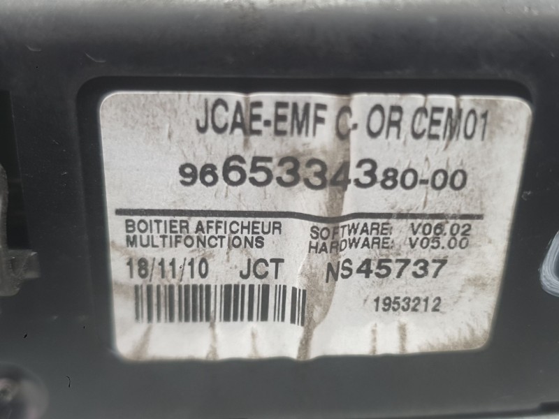 Recambio de pantalla multifuncion para peugeot 508 i (8d_) 2.0 hdi referencia OEM IAM   