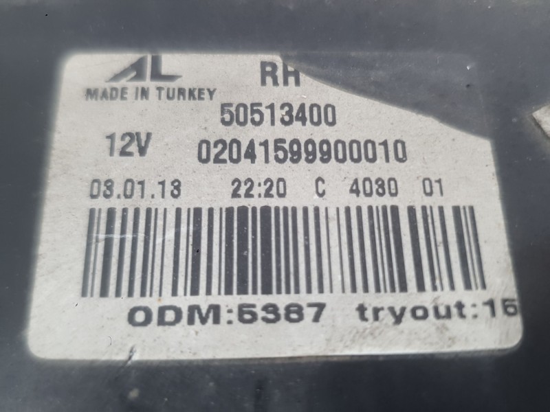 Recambio de piloto trasero derecho interior para alfa romeo giulietta (940_) 1.6 jtdm (940fxd1a) referencia OEM IAM 50531132  