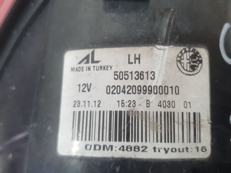 Recambio de piloto trasero izquierdo exterior para alfa romeo giulietta (940_) 1.6 jtdm (940fxd1a) referencia OEM IAM 50513613  
