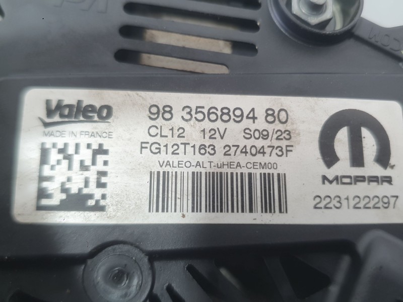 Recambio de alternador para peugeot 208 ii (ub_, up_, uw_, uj_) 1.2 puretech 100 referencia OEM IAM 9835689480  