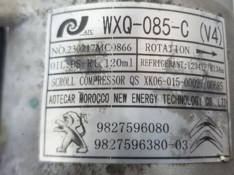 Recambio de compresor aire acondicionado para peugeot 208 ii (ub_, up_, uw_, uj_) 1.2 puretech 100 referencia OEM IAM 1617294480