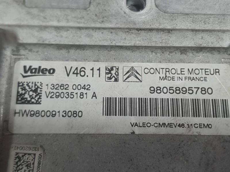Recambio de centralita motor uce para citroën c3 ii (sc_) 1.0 vti 68 referencia OEM IAM 1608817280  
