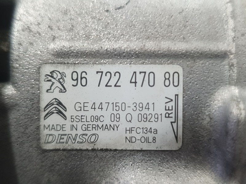 Recambio de compresor aire acondicionado para citroën c3 ii (sc_) 1.0 vti 68 referencia OEM IAM 9822184980 1622720380 