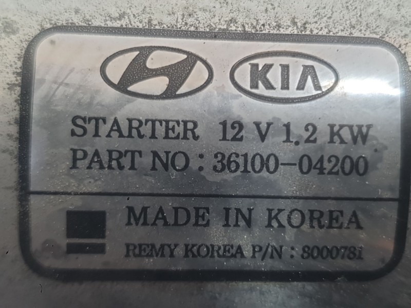 Recambio de motor arranque para hyundai i30 fastback (pde, pden) 1.0 t-gdi referencia OEM IAM 3610004270  