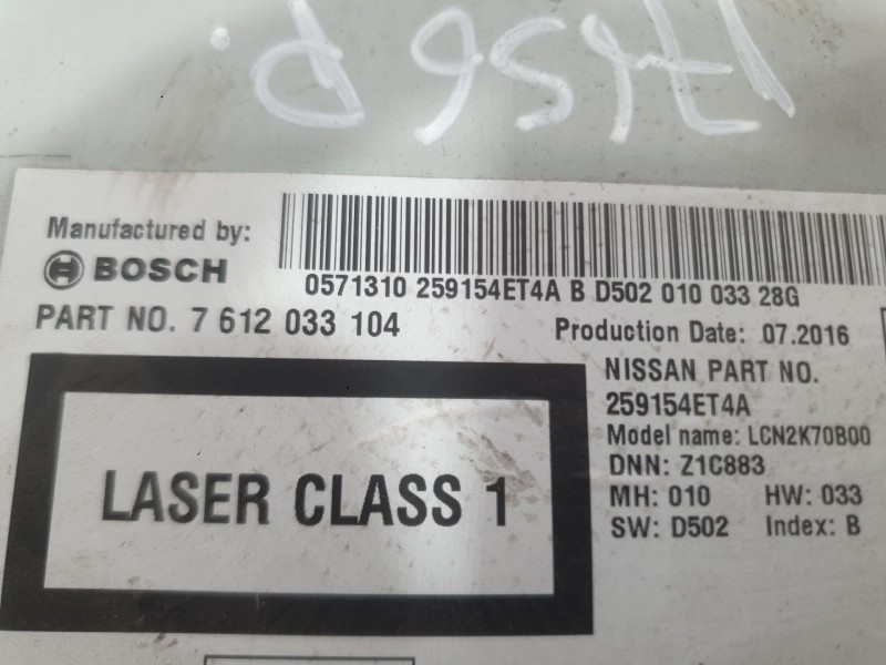 Recambio de sistema navegacion gps para nissan qashqai ii (j11, j11_) 1.5 dci referencia OEM IAM 259154ET1A  
