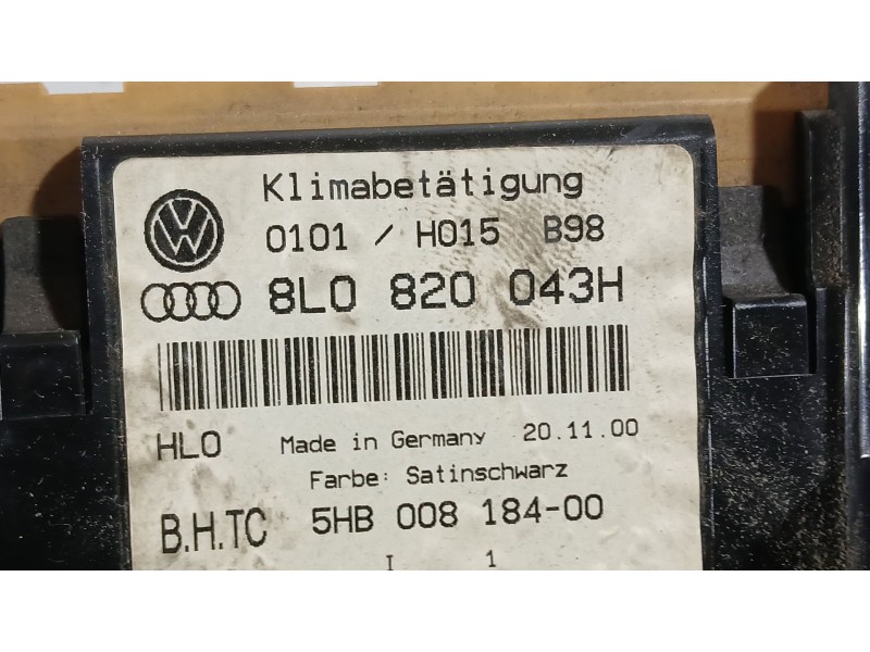 Recambio de mando climatizador para audi a3 (8l1) 1.9 tdi referencia OEM IAM   
