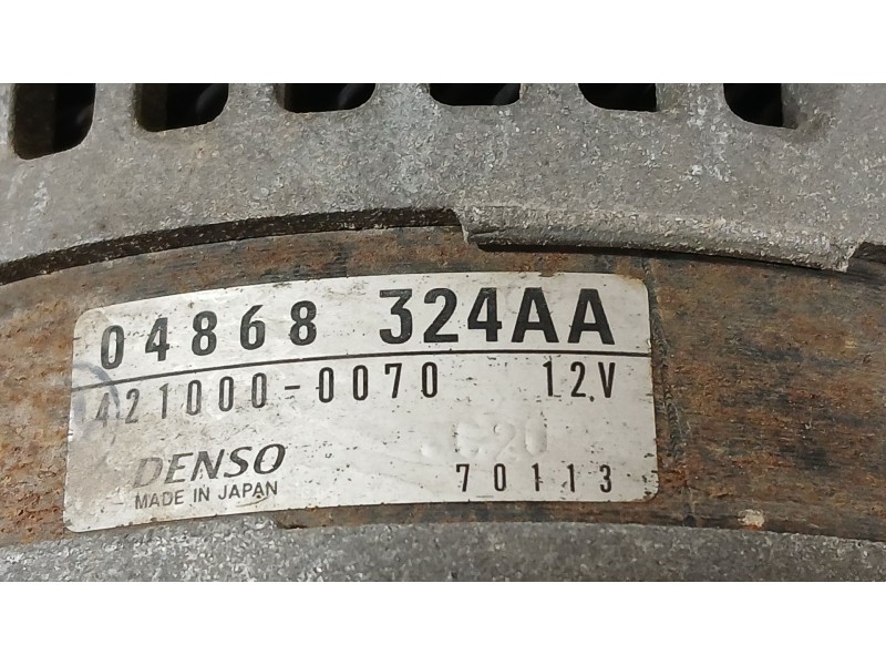 Recambio de alternador para chrysler voyager iv (rg, rs) 2.4 referencia OEM IAM RX868324AE  