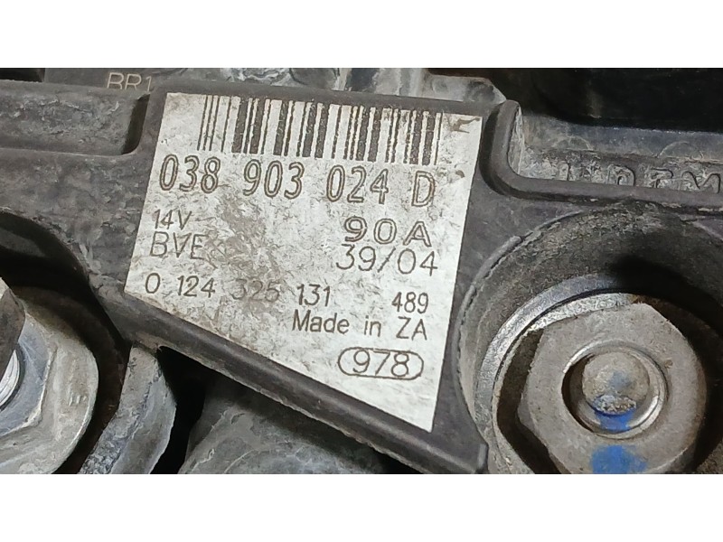 Recambio de alternador para seat leon (1m1) 1.9 tdi referencia OEM IAM 038903018PX  