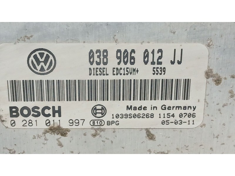 Recambio de centralita motor uce para seat leon (1m1) 1.9 tdi referencia OEM IAM 038906012JJ  
